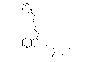 N-[2-[1-(4-phenoxybutyl)benzimidazol-2-yl]ethyl]cyclohexanecarboxamide