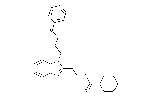 N-[2-[1-(3-phenoxypropyl)benzimidazol-2-yl]ethyl]cyclohexanecarboxamide