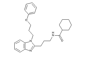 N-[3-[1-(3-phenoxypropyl)benzimidazol-2-yl]propyl]cyclohexanecarboxamide