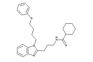 N-[3-[1-(4-phenoxybutyl)benzimidazol-2-yl]propyl]cyclohexanecarboxamide