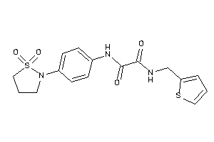 N'-[4-(1,1-diketo-1,2-thiazolidin-2-yl)phenyl]-N-(2-thenyl)oxamide