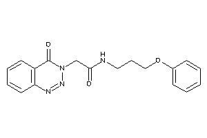 2-(4-keto-1,2,3-benzotriazin-3-yl)-N-(3-phenoxypropyl)acetamide