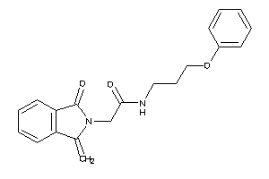 2-(1-keto-3-methylene-isoindolin-2-yl)-N-(3-phenoxypropyl)acetamide