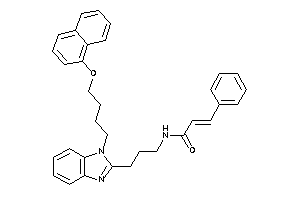 Image of N-[3-[1-[4-(1-naphthoxy)butyl]benzimidazol-2-yl]propyl]-3-phenyl-acrylamide