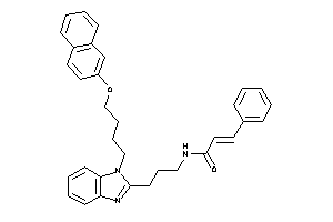 N-[3-[1-[4-(2-naphthoxy)butyl]benzimidazol-2-yl]propyl]-3-phenyl-acrylamide