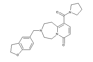 3-(coumaran-5-ylmethyl)-10-(pyrrolidine-1-carbonyl)-1,2,4,5-tetrahydropyrido[2,1-g][1,4]diazepin-7-one