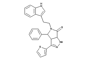 3-(2-furyl)-5-[2-(1H-indol-3-yl)ethyl]-4-phenyl-1,3a,4,6a-tetrahydropyrrolo[3,4-c]pyrazol-6-one