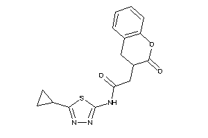 N-(5-cyclopropyl-1,3,4-thiadiazol-2-yl)-2-(2-ketochroman-3-yl)acetamide