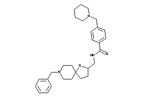 N-[(8-benzyl-4-oxa-8-azaspiro[4.5]decan-3-yl)methyl]-4-(piperidinomethyl)benzamide