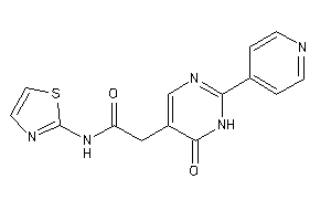 2-[6-keto-2-(4-pyridyl)-1H-pyrimidin-5-yl]-N-thiazol-2-yl-acetamide