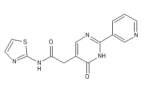 2-[6-keto-2-(3-pyridyl)-1H-pyrimidin-5-yl]-N-thiazol-2-yl-acetamide