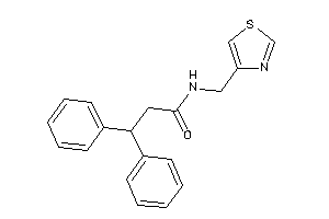 3,3-diphenyl-N-(thiazol-4-ylmethyl)propionamide