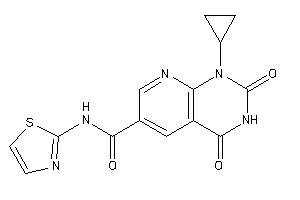 1-cyclopropyl-2,4-diketo-N-thiazol-2-yl-pyrido[2,3-d]pyrimidine-6-carboxamide