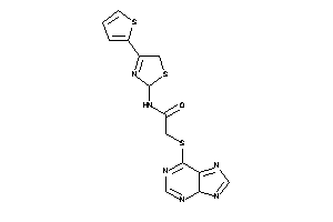 2-(4H-purin-6-ylthio)-N-[4-(2-thienyl)-3-thiazolin-2-yl]acetamide