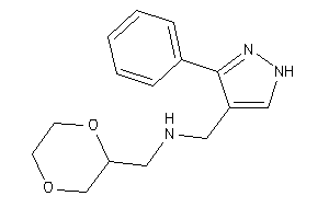 Image of 1,4-dioxan-2-ylmethyl-[(3-phenyl-1H-pyrazol-4-yl)methyl]amine