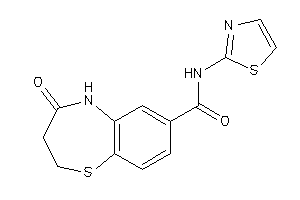 4-keto-N-thiazol-2-yl-3,5-dihydro-2H-1,5-benzothiazepine-7-carboxamide