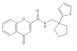 4-keto-N-[[1-(2-thienyl)cyclopentyl]methyl]chromene-2-carboxamide