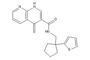 4-keto-N-[[1-(2-thienyl)cyclopentyl]methyl]-1H-1,8-naphthyridine-3-carboxamide