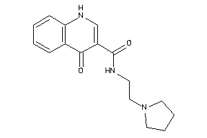 Image of 4-keto-N-(2-pyrrolidinoethyl)-1H-quinoline-3-carboxamide