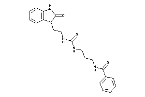 N-[3-[2-(2-ketoindolin-3-yl)ethylcarbamoylamino]propyl]benzamide