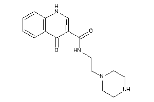 4-keto-N-(2-piperazinoethyl)-1H-quinoline-3-carboxamide