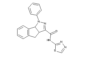 1-phenyl-N-(1,3,4-thiadiazol-2-yl)-4,8b-dihydro-3aH-indeno[1,2-c]pyrazole-3-carboxamide