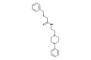 2-(benzylthio)-N-[2-(4-phenylpiperazino)ethyl]acetamide