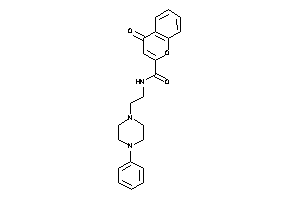 4-keto-N-[2-(4-phenylpiperazino)ethyl]chromene-2-carboxamide