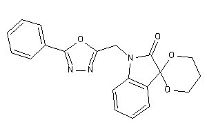 1'-[(5-phenyl-1,3,4-oxadiazol-2-yl)methyl]spiro[1,3-dioxane-2,3'-indoline]-2'-one