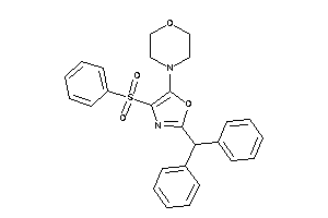 4-(2-benzhydryl-4-besyl-oxazol-5-yl)morpholine