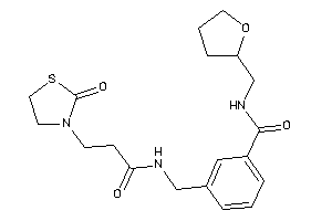 3-[[3-(2-ketothiazolidin-3-yl)propanoylamino]methyl]-N-(tetrahydrofurfuryl)benzamide