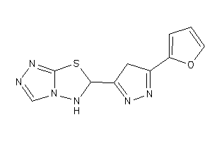 Image of 6-[5-(2-furyl)-4H-pyrazol-3-yl]-5,6-dihydro-[1,2,4]triazolo[3,4-b][1,3,4]thiadiazole