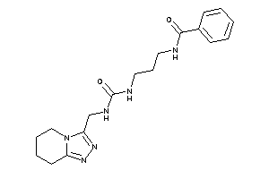 N-[3-(5,6,7,8-tetrahydro-[1,2,4]triazolo[4,3-a]pyridin-3-ylmethylcarbamoylamino)propyl]benzamide