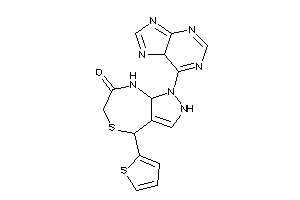 Image of 1-(5H-purin-6-yl)-4-(2-thienyl)-2,4,8,8a-tetrahydropyrazolo[3,4-e][1,4]thiazepin-7-one