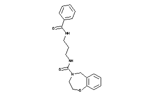 N-(3-benzamidopropyl)-3,5-dihydro-2H-1,4-benzoxazepine-4-carboxamide