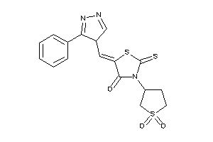 3-(1,1-diketothiolan-3-yl)-5-[(3-phenyl-4H-pyrazol-4-yl)methylene]-2-thioxo-thiazolidin-4-one