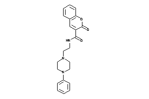 2-keto-N-[2-(4-phenylpiperazino)ethyl]chromene-3-carboxamide