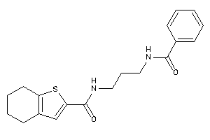 N-(3-benzamidopropyl)-4,5,6,7-tetrahydrobenzothiophene-2-carboxamide