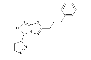 6-(3-phenylpropyl)-3-(3H-pyrazol-3-yl)-2,3-dihydro-[1,2,4]triazolo[3,4-b][1,3,4]thiadiazole