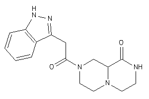 8-[2-(1H-indazol-3-yl)acetyl]-3,4,6,7,9,9a-hexahydro-2H-pyrazino[1,2-a]pyrazin-1-one