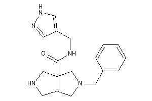 5-benzyl-N-(1H-pyrazol-4-ylmethyl)-1,2,3,3a,4,6-hexahydropyrrolo[3,4-c]pyrrole-6a-carboxamide