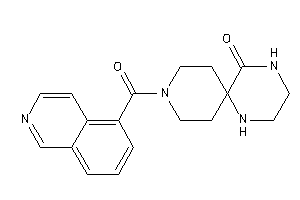 9-(isoquinoline-5-carbonyl)-1,4,9-triazaspiro[5.5]undecan-5-one