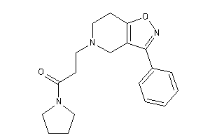 3-(3-phenyl-6,7-dihydro-4H-isoxazolo[4,5-c]pyridin-5-yl)-1-pyrrolidino-propan-1-one