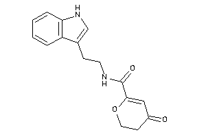 Image of N-[2-(1H-indol-3-yl)ethyl]-4-keto-2,3-dihydropyran-6-carboxamide