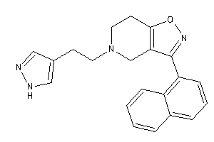 3-(1-naphthyl)-5-[2-(1H-pyrazol-4-yl)ethyl]-6,7-dihydro-4H-isoxazolo[4,5-c]pyridine