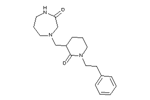 4-[(2-keto-1-phenethyl-3-piperidyl)methyl]-1,4-diazepan-2-one