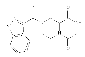 2-(1H-indazole-3-carbonyl)-1,3,4,7,8,9a-hexahydropyrazino[1,2-a]pyrazine-6,9-quinone