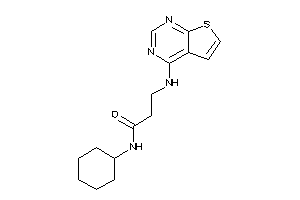 N-cyclohexyl-3-(thieno[2,3-d]pyrimidin-4-ylamino)propionamide