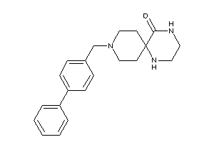 9-(4-phenylbenzyl)-1,4,9-triazaspiro[5.5]undecan-5-one