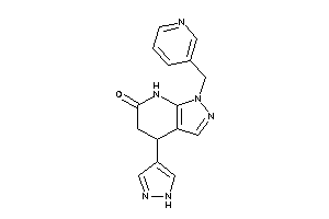 4-(1H-pyrazol-4-yl)-1-(3-pyridylmethyl)-5,7-dihydro-4H-pyrazolo[3,4-b]pyridin-6-one